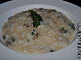 Risotto aux champignons basilic