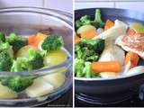 Assiette de légumes vapeur/grillée