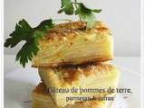 Gâteau de pommes de terre, parmesan & safran