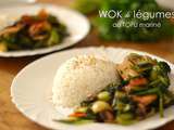 Wok de légumes au tofu mariné