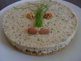 Cheesecake végétal au chou-fleur algue-ciboulette