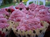 Cupcakes à la rose framboise