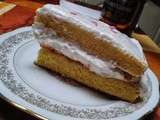 Dimanche gourmand : Victoria Sponge Cake, purée de potimaron et gateau mousse choco croquant