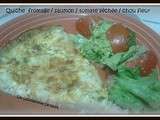 Quiche /fromage/saumon/tomate sechee/chou fleur