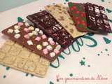 Cadeaux gourmands : tablettes de chocolat de Noël