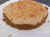 Cheesecake sans cuisson à la pâte de spéculoos et chocolat blanc