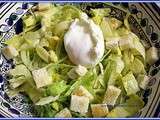 Salade de chicons et oeuf poché