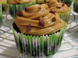 Cupcakes pétillants chocolat, banane et beurre de cacahuètes