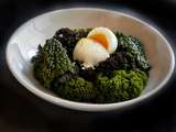 🥬 Chou kale et œuf mollet