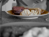 🍖🌸🧀 Filet de rosbeef. chou-fleur et sauce au fromage Mont Cayol®