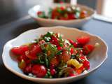 🍅 Tomates multicolores et groseilles en salade