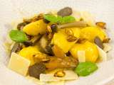 Gnocchis de butternut au parmesan et ses graines croustillantes, poêlée d’hiver