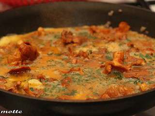Omelette aux pieds de mouton