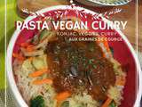 Pâtes vegan curry et graines de courge