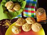 Mini-muffins au cheddar, maïs et cumin