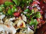 Salade au poulet croustillante et parfumée