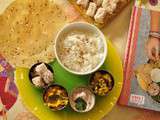 Thali comme en Inde: Curry de pommes de terre, chou-fleur et petits pois