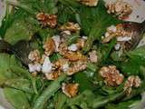 Délicate salade de mâche aux noix