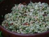 Salade de riz aux fanes de fenouil
