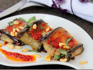 Aubergines à la mozzarella (paupiettes d’aubergines)