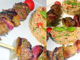 Brochettes de boeuf aux épices