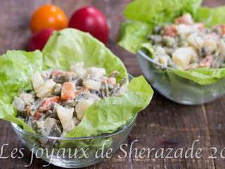 Macédoine de légumes frais, mayonnaise