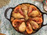 Paella poulet aux fruits de mer facile
