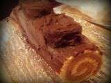 Buche chocolat pralinoise / gâteau roulé