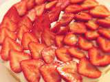 Tarte aux fraises à la crème verveine
