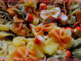 Salade de pâtes/surimi/ananas