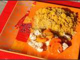 Tajine poulet / abricots secs / carottes