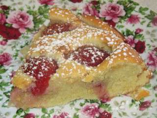 Gateau aux fraises delicieux