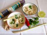 Soupe thaï poulet et lait de coco