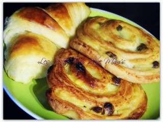 Viennoiseries : croissants, pains au chocolat et pains aux raisins cap