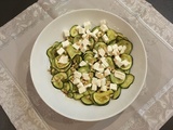 Salade de courgettes rôties et feta