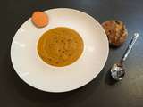 Velouté de patates douces et carottes au lait de coco et curry