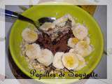 Porridge bananes pavot cacao agave