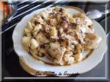 Pudding sucré pommes chocolat