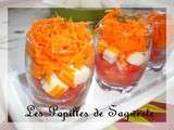 Verrine tomate surimi carotte - Tour des blog #23