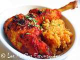 Poulet tandoori et riz au bouillon de poulet