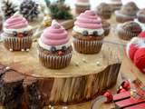 Muffins chocolat framboises Père Noël