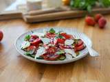 Salade aux fraises soja balsamique