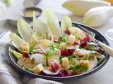 Salade d’endives au munster et graines de courge