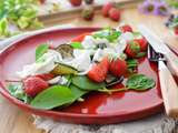 Salade de burrata à la fraise