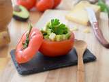 Tomates farcies façon tartare de légumes