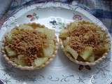 Tartelettes express pommes speculoos et crumble chocolat