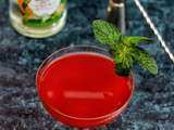 Cocktail Rouge Baiser #RhumAvent 2 avec Mix et Cocktail de Charrette