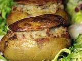 Pommes de terre farçies au Roquefort et aux noix