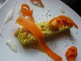 Buchette de légumes tagliatelles de carotte au pavot