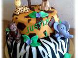 Gâteau d'anniversaire Jungle